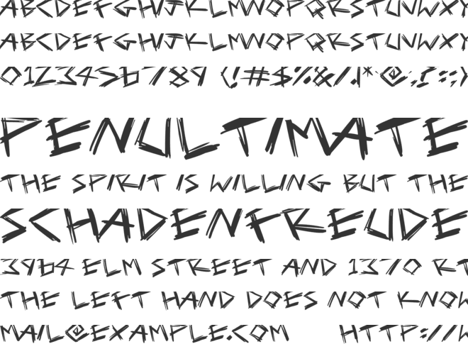Serial Killers font preview