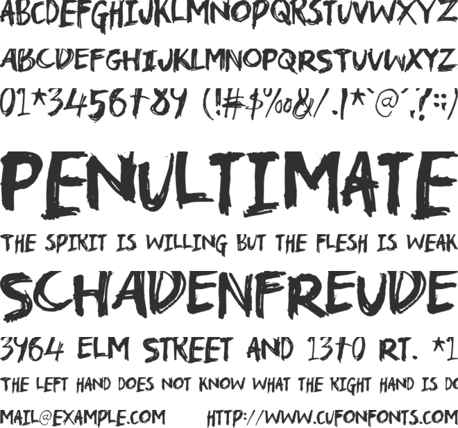 Troublemarker DEMO font preview