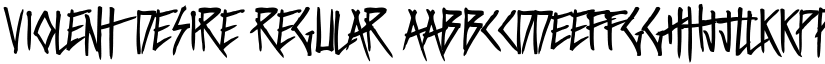 Violent Desire Regular font