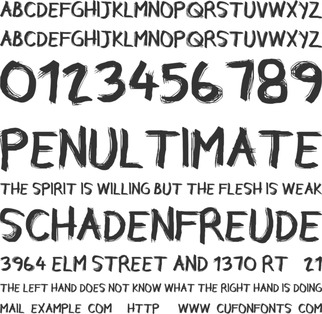 CF Rebelle font preview