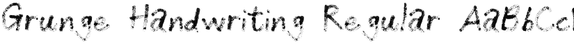 Grunge Handwriting font download