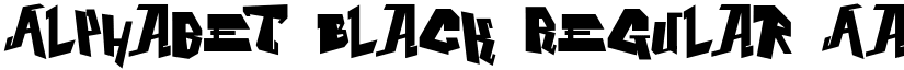 Alphabet Black Regular font