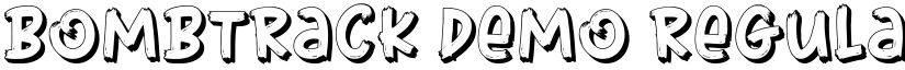 Bombtrack Demo Regular font