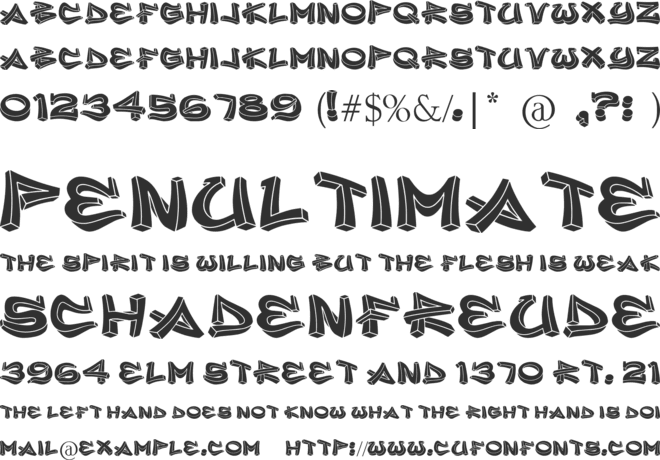 inner city font preview