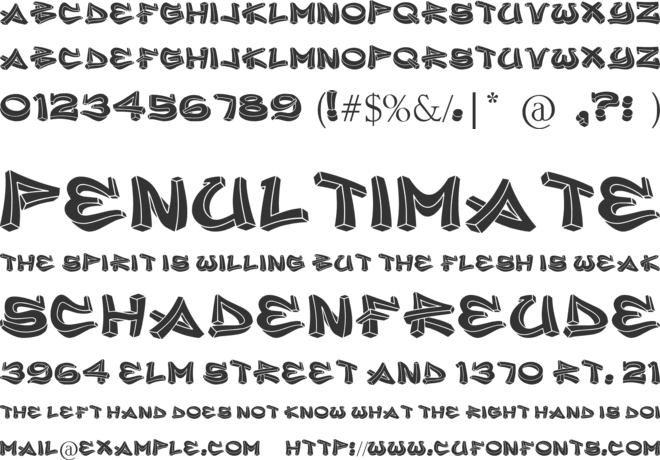 inner city font preview