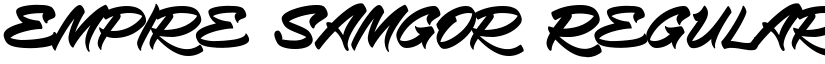 Empire Samgor Regular font