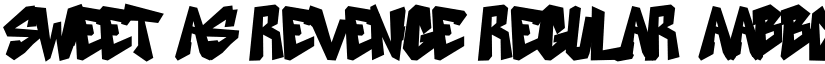 SWEET AS REVENGE Regular font