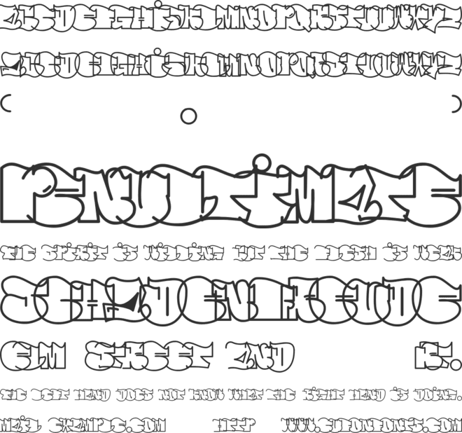 SPEW font preview