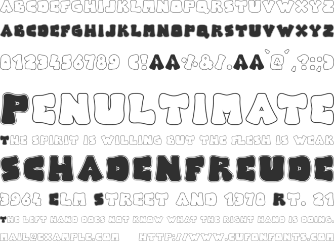 Arise font preview