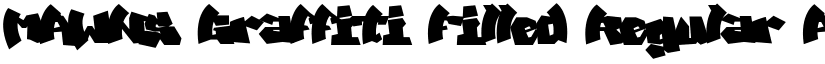 MAWNS Graffiti Filled Regular font