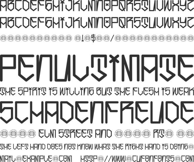 Cholo Letters Demo font preview