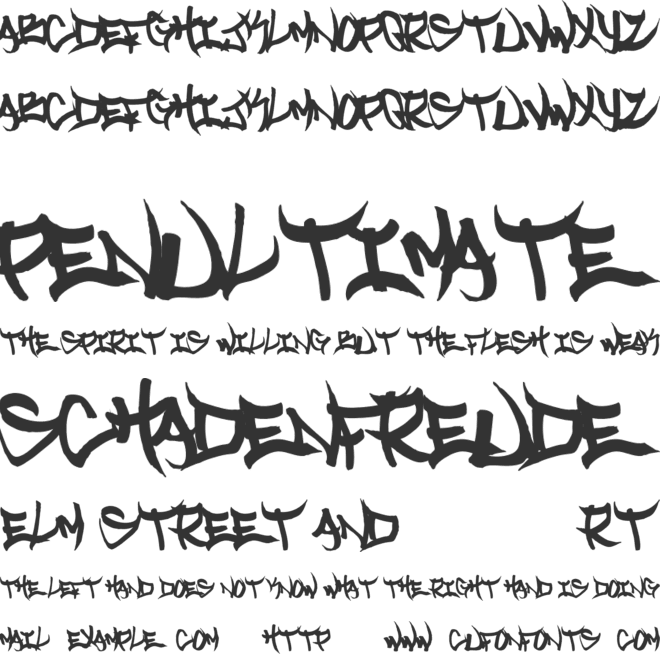 Welcome to Texas font preview