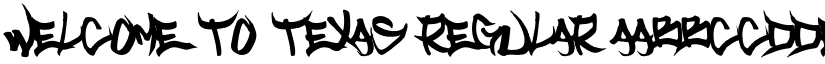 Welcome to Texas Regular font