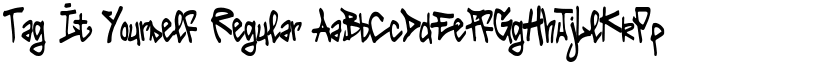 Tag It Yourself Regular font