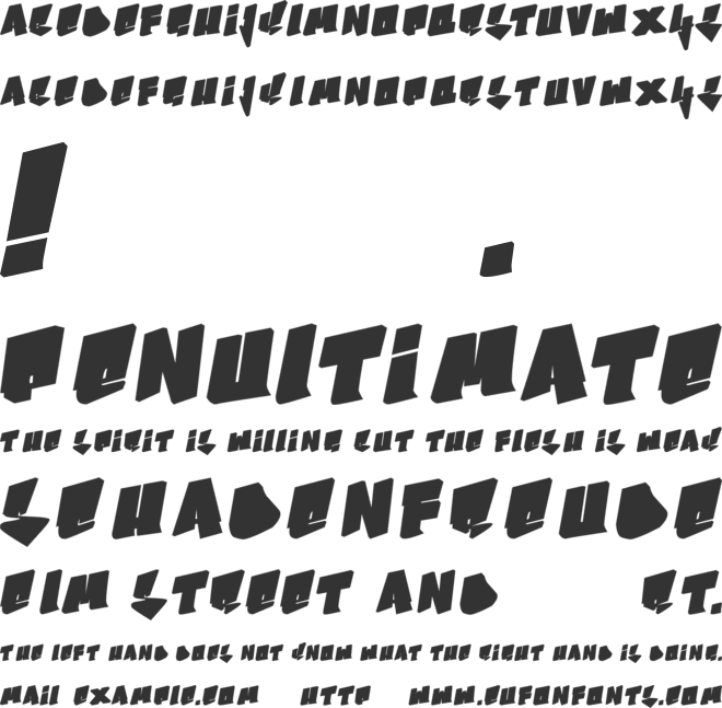 Bboy font preview