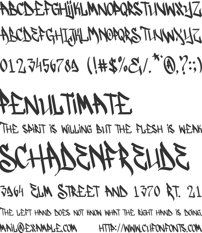 Amperas Demo Version font preview