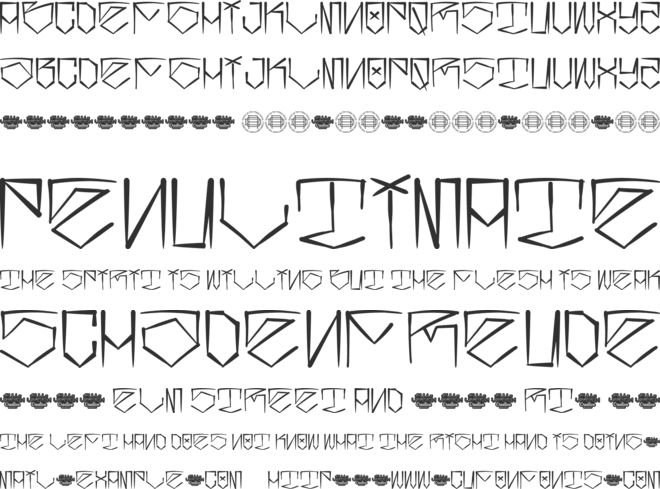 Street Life font preview