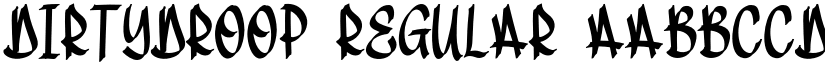 DirtyDroop font download
