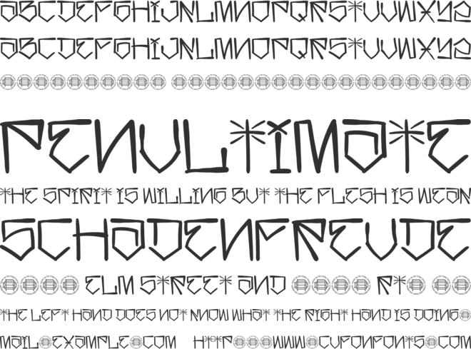 Califas Demo font preview