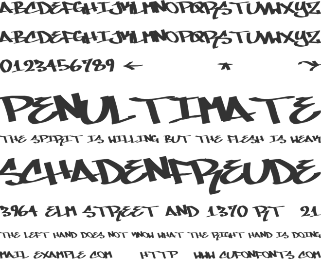 MARE 007 font preview