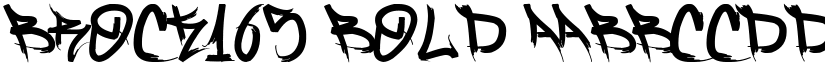 Brock165 Bold font