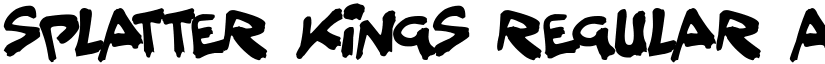 Splatter Kings Regular font