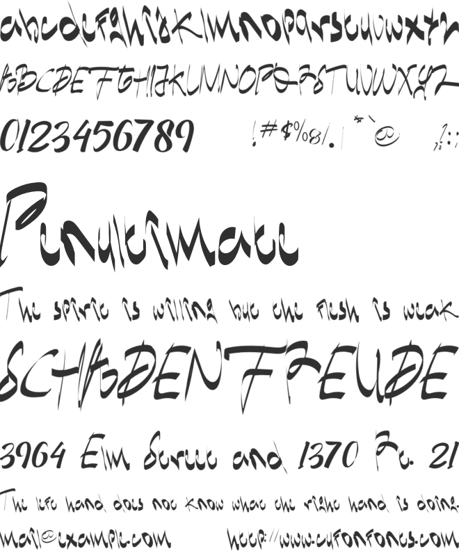 Arshavin font preview