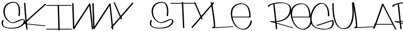 Skinny Style Regular font