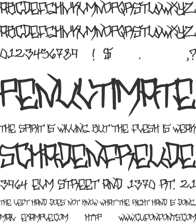 Hooligan font preview