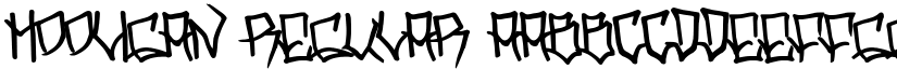 Hooligan Regular font
