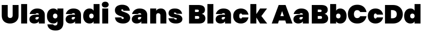 Ulagadi Sans Black font
