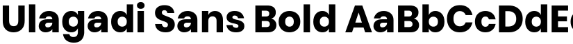 Ulagadi Sans Bold font