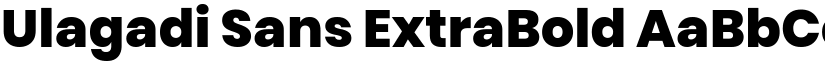 Ulagadi Sans ExtraBold font