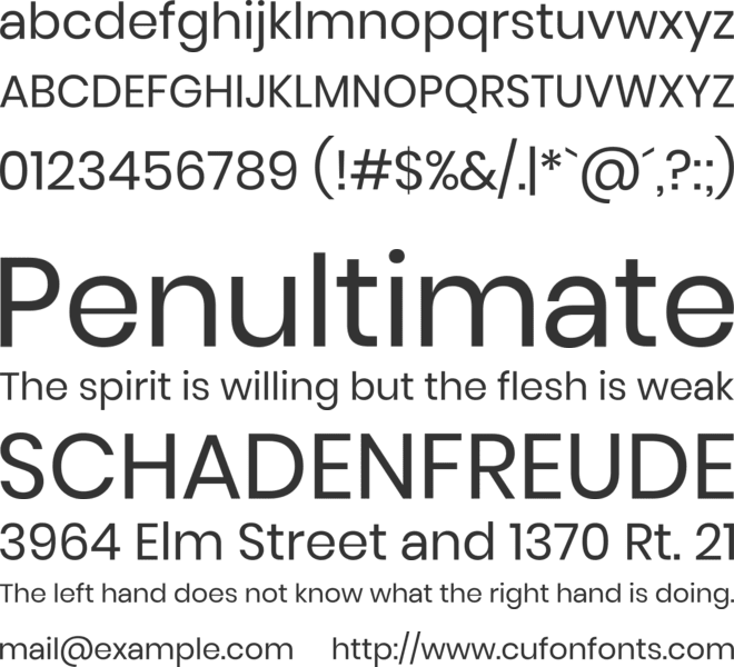 Ulagadi Sans font preview