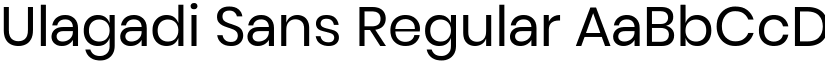 Ulagadi Sans Regular font