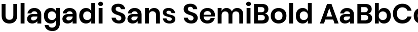 Ulagadi Sans SemiBold font