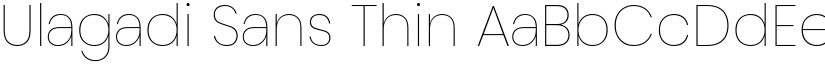 Ulagadi Sans Thin font