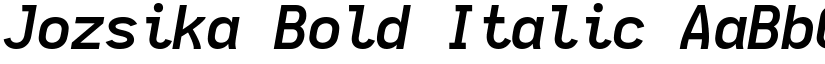 Jozsika Bold Italic font