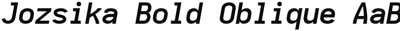 Jozsika Bold Oblique font