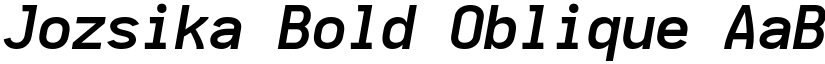 Jozsika Bold Oblique font
