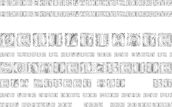 Gothic Illuminate font preview
