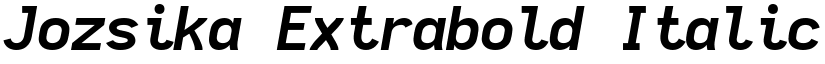 Jozsika Extrabold Italic font