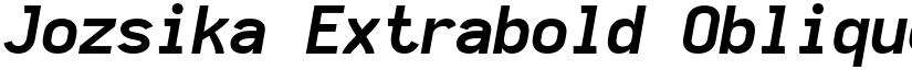 Jozsika Extrabold Oblique font