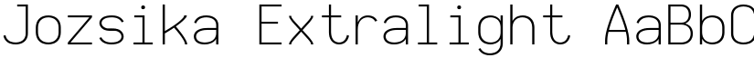 Jozsika Extralight font