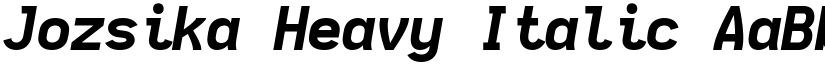 Jozsika Heavy Italic font