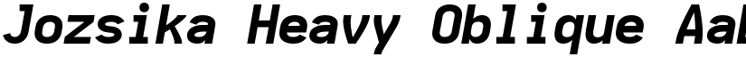 Jozsika Heavy Oblique font