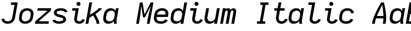 Jozsika Medium Italic font