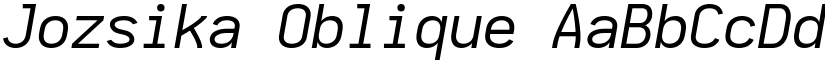 Jozsika Oblique font