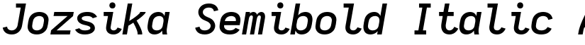 Jozsika Semibold Italic font