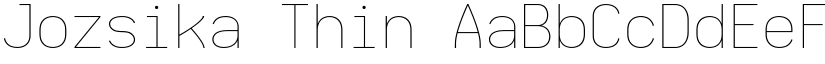 Jozsika Thin font